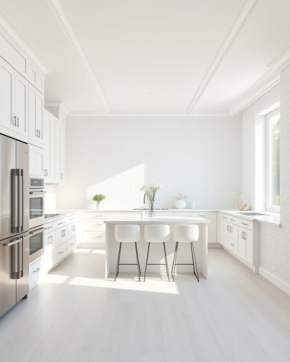 textured white wall finishes