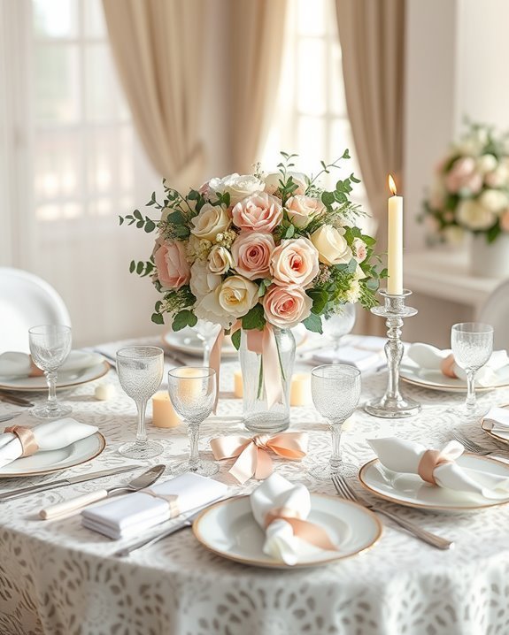 themed bridal shower table settings