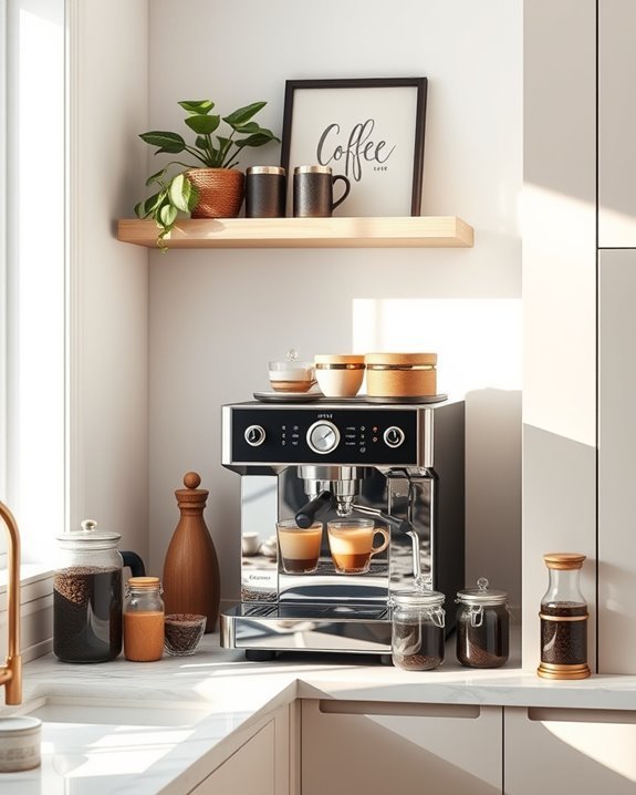 themed coffee area decor