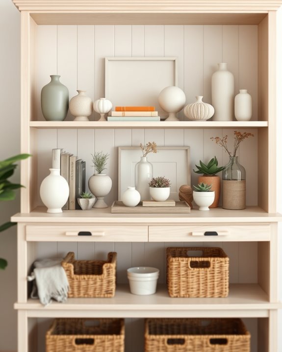 themed hutch display ideas