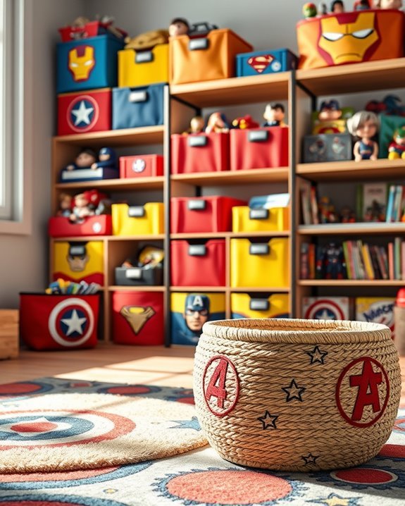 themed superhero storage solutions