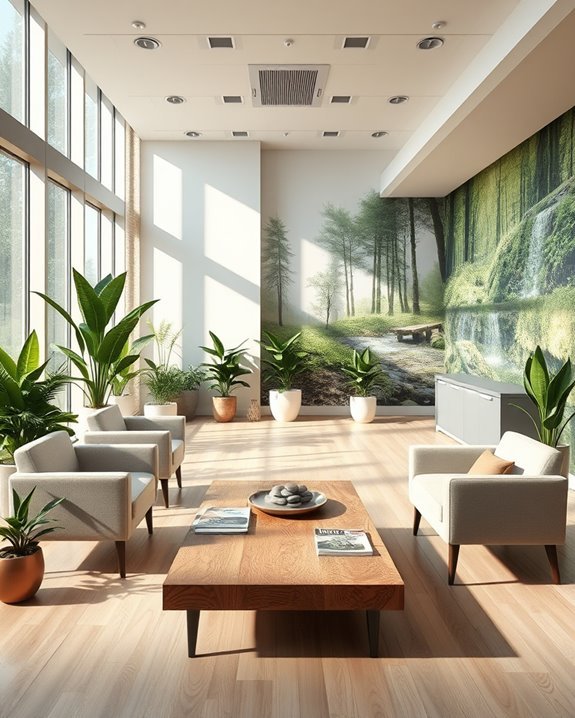 themed waiting area transformation