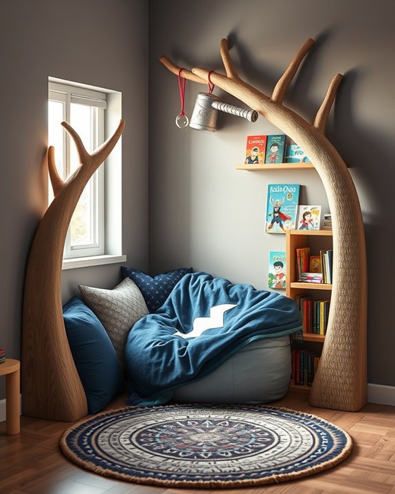 thor themed reading retreat