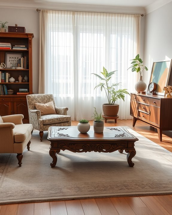 thrifted furniture adds charm
