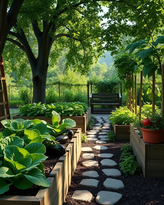 thriving in shaded gardens