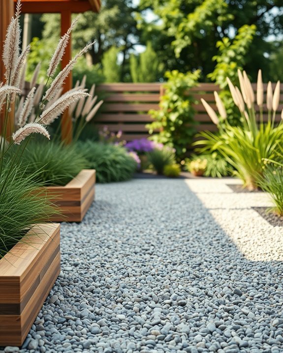 timber borders enhance patios