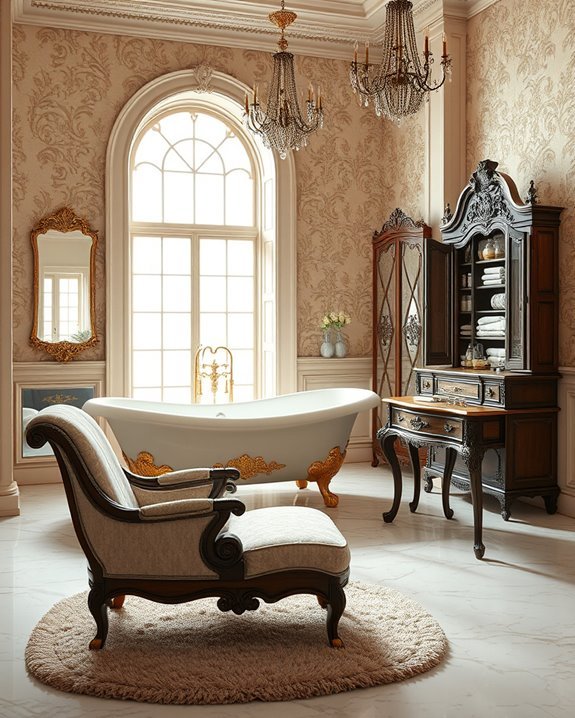timeless antique bathroom elegance