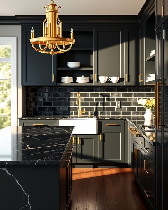 timeless black and gold elegance