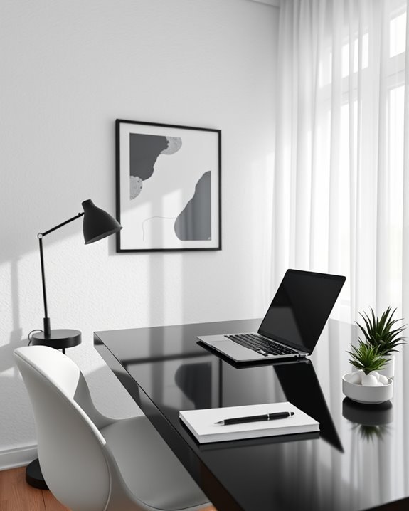 timeless black and white decor