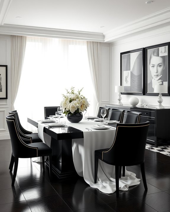 timeless black and white elegance