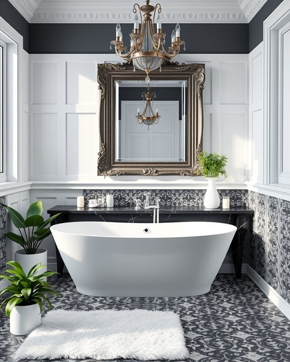 timeless black and white elegance