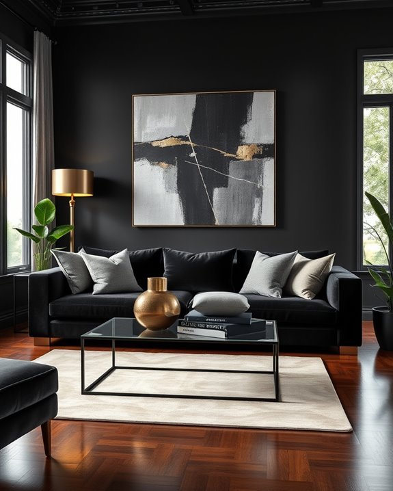 timeless black elegance decor