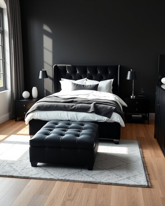 timeless black furniture accents