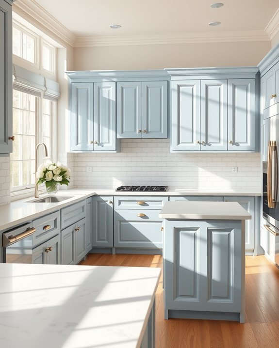 timeless blue and cream elegance