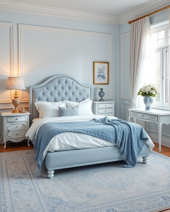 timeless blue and white decor