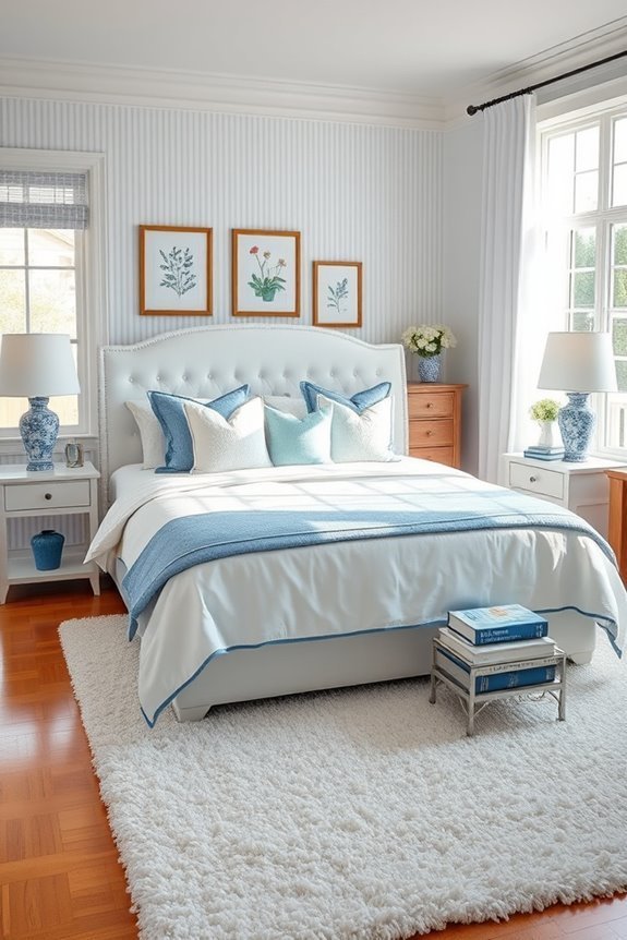 timeless blue and white elegance