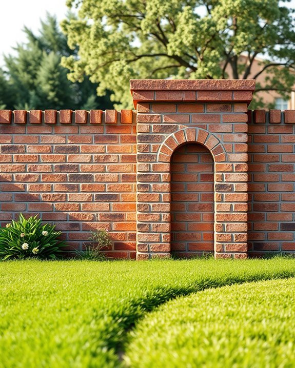 timeless brick fencing elegance