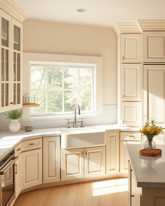 timeless cream shaker cabinets