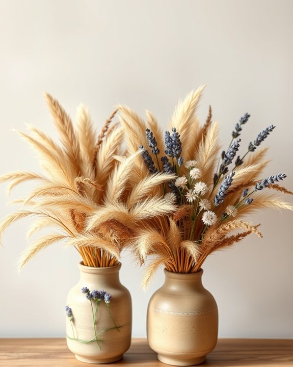 timeless dried flower arrangements