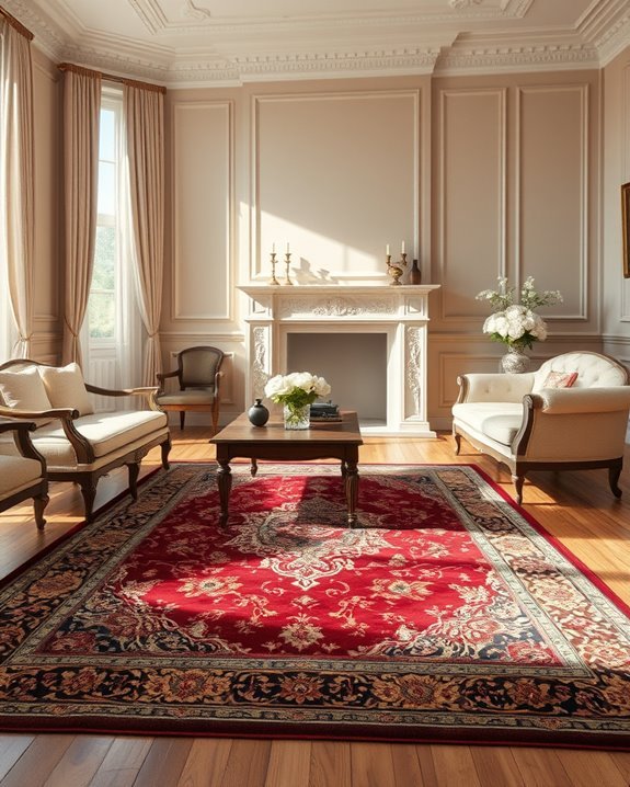 timeless durable layered rugs