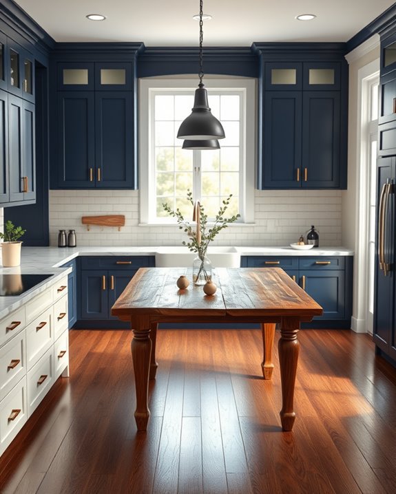 timeless kitchen color contrasts
