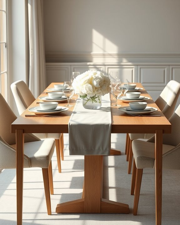 timeless neutral dining elegance