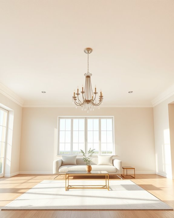 timeless off white ceiling elegance