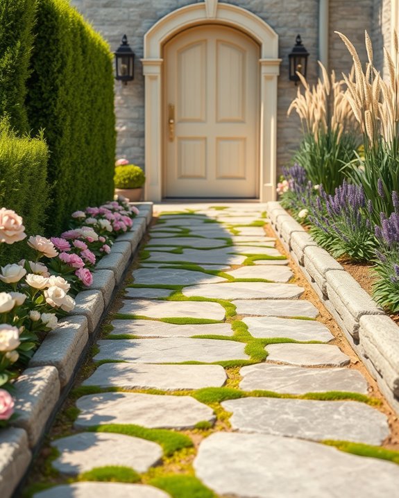 timeless stone walkway design