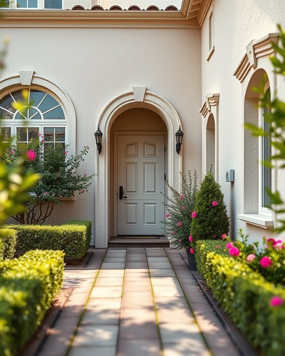 timeless textured stucco elegance
