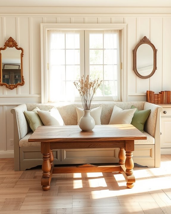 timeless vintage banquette charm