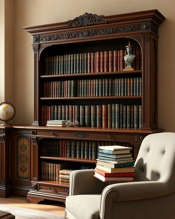 timeless vintage reading nook