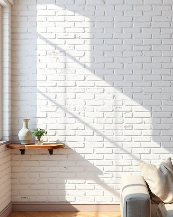 timeless vintage white brick