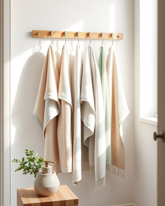 towel display wall art