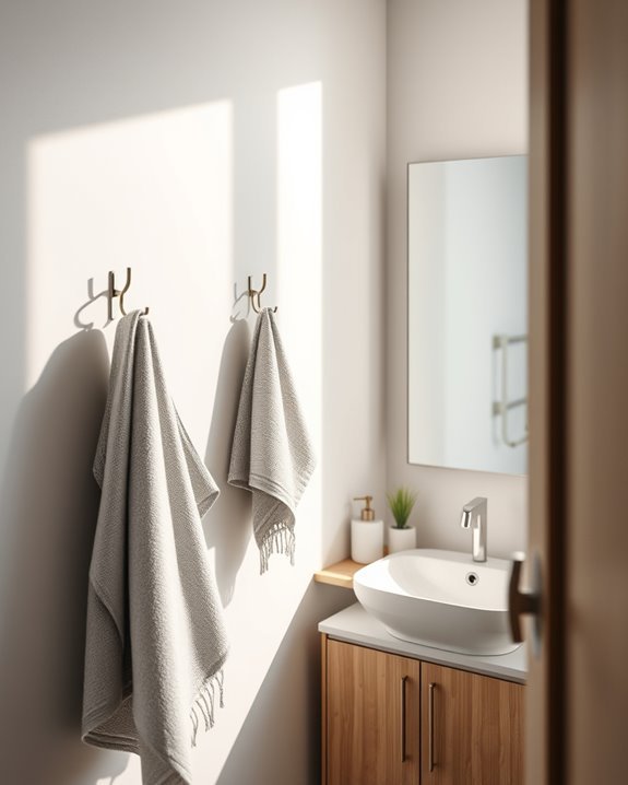 towel hooks enhance organization