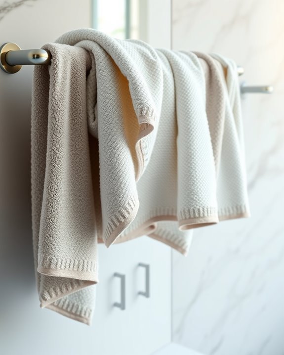towel swags for organization