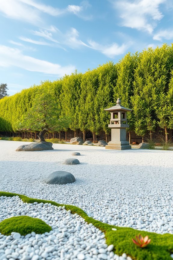 tranquil backyard meditation space