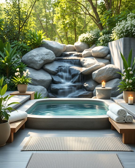 tranquil backyard spa retreat