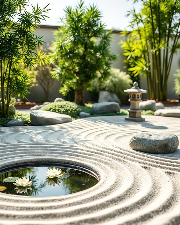 tranquil backyard zen garden