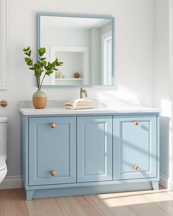 tranquil ice blue retreat