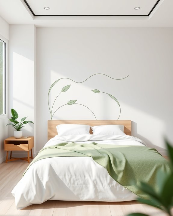tranquil minimalist green art
