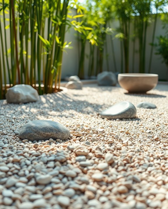 tranquil minimalist landscape design