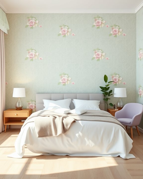 tranquil pastel bedroom retreat