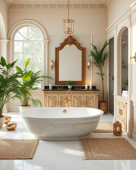 tranquil spa like bathroom oasis