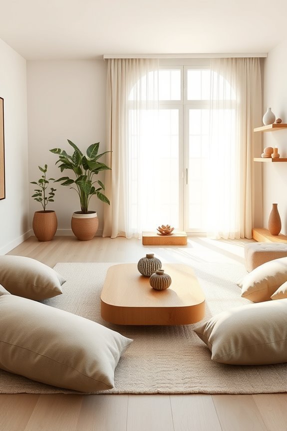 tranquil zen living room