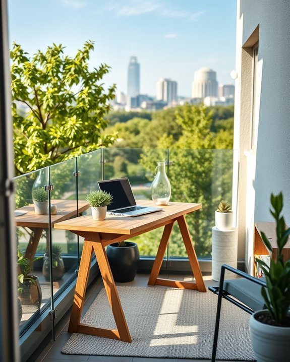 transform balcony into workspace