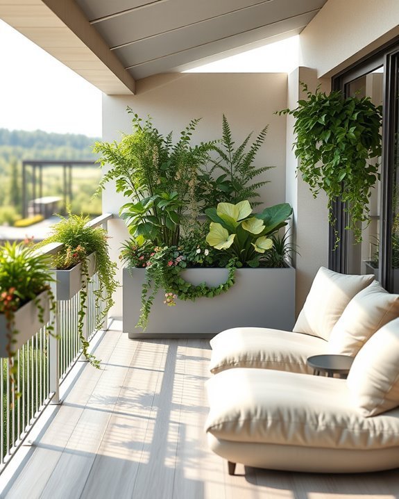 transform balcony with planters