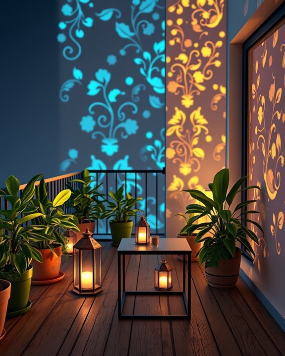 transform balcony with projector
