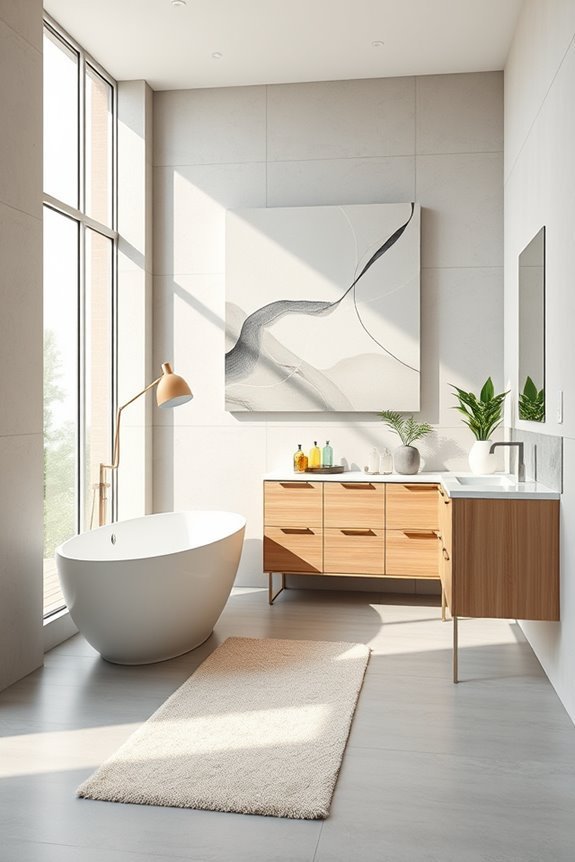 transform bathroom with art