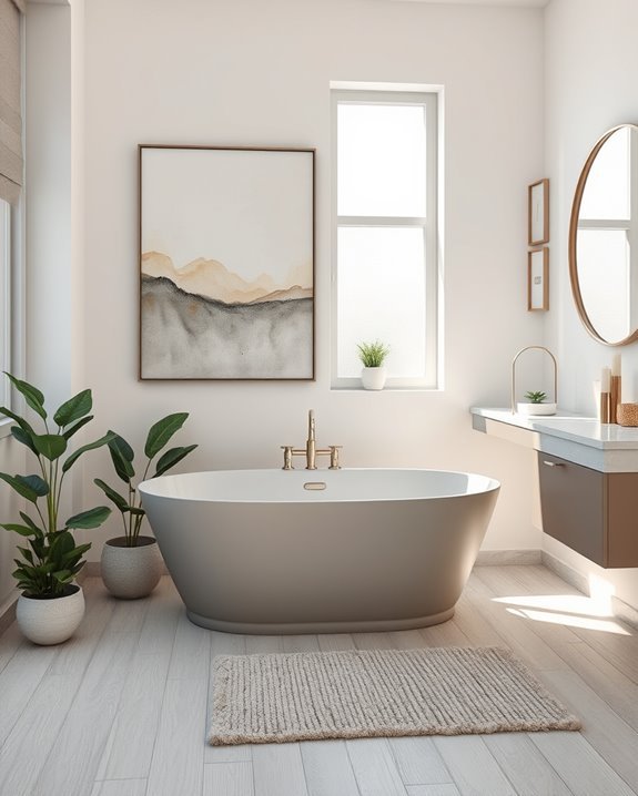 transform bathroom with artwork