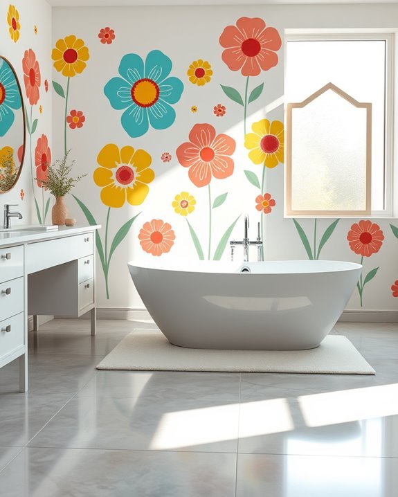 transform bathroom with decals